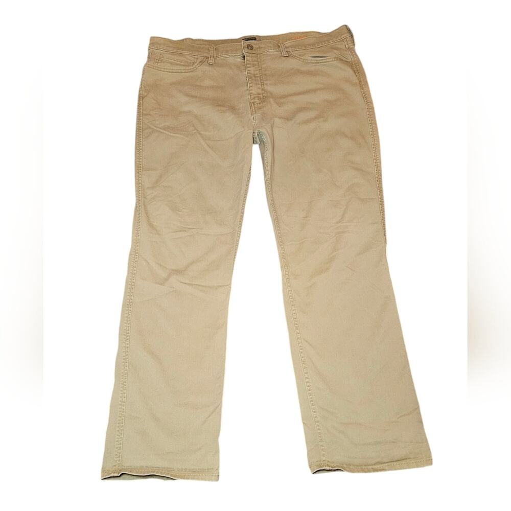 42x32 Dockers Straight Fit men's jeans, tan color, good shape, been in storage